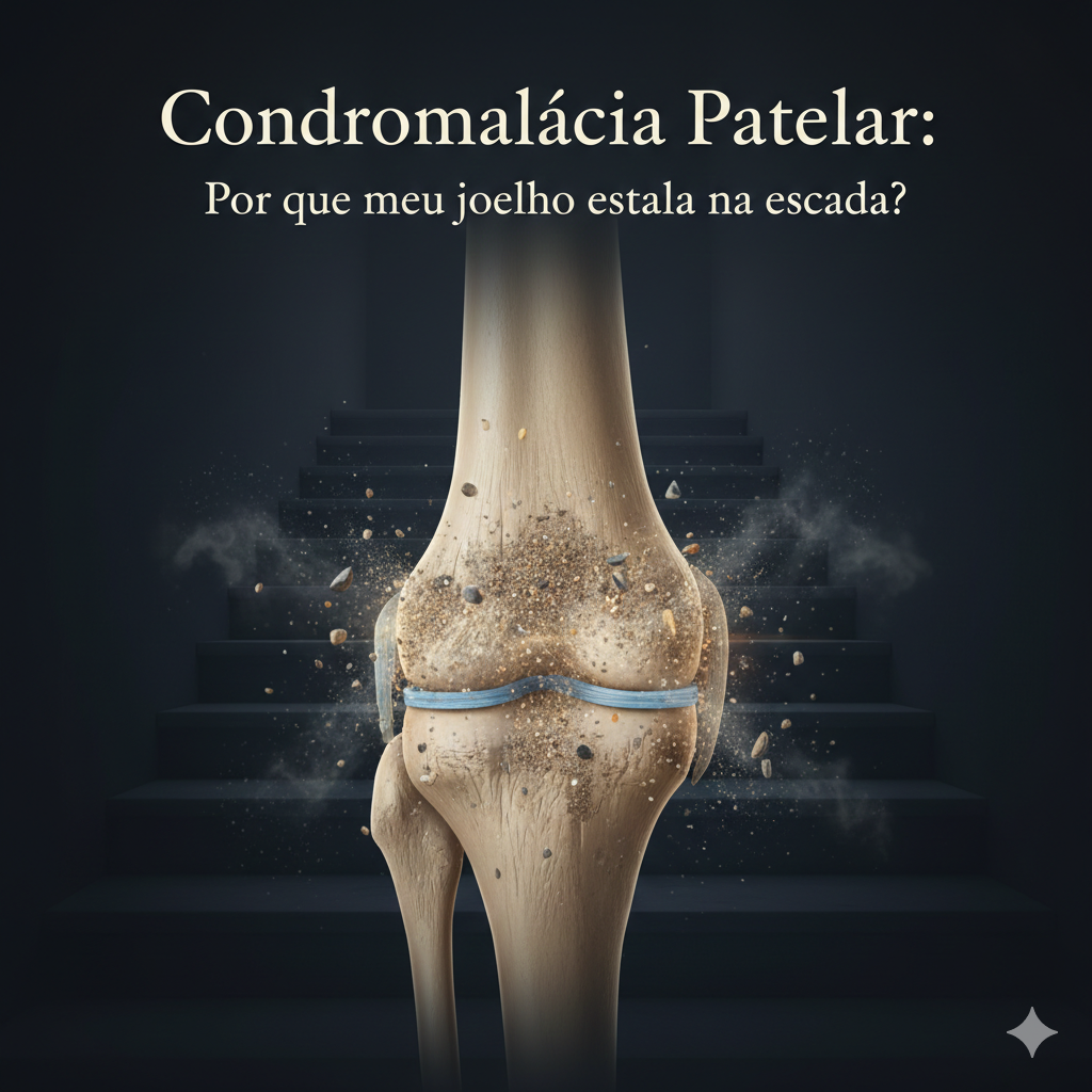 Condromalácia Patelar: Por que o joelho dói e parece ter "areia"?