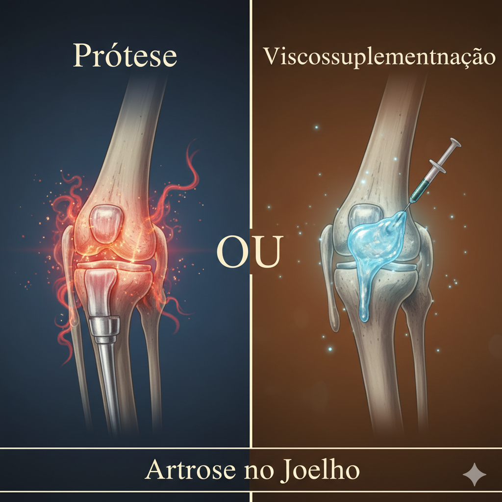 Prótese de Joelho vs. Viscossuplementação: Qual a melhor opção?